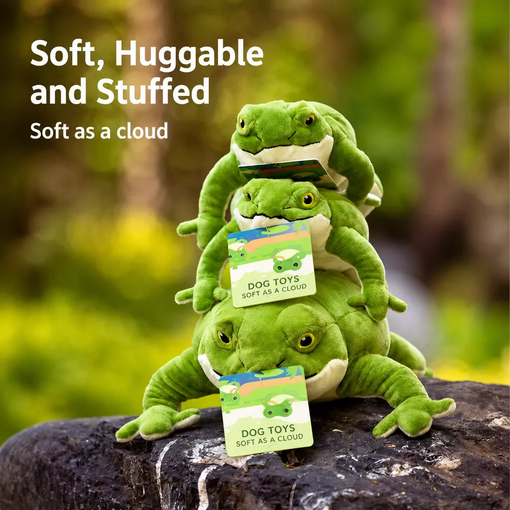 Plush Squeaky Frog Toy for Dogs