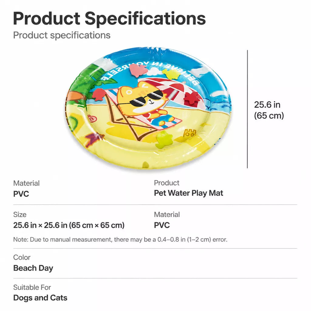Water-Filled Pet Bed Mat