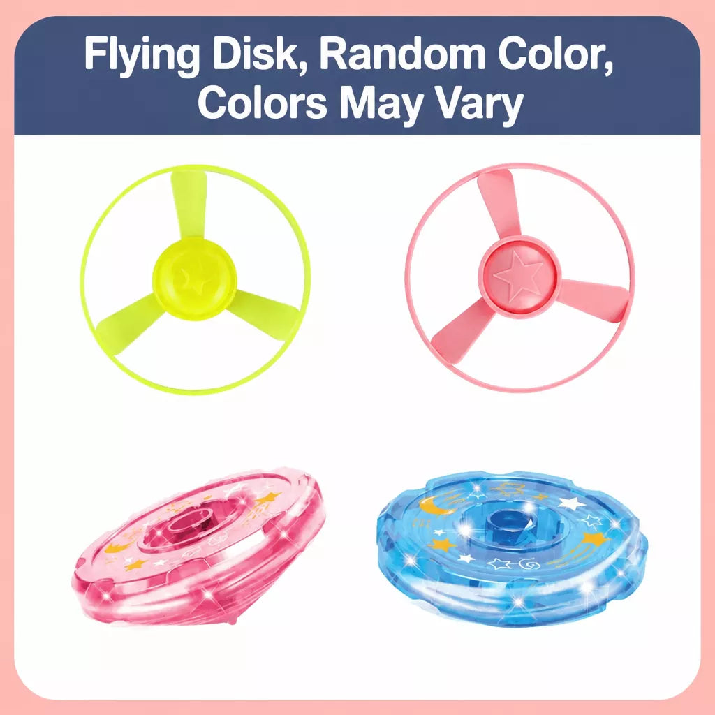 Interactive Cat Teaser Wand Toy with Flying Disc Launcher