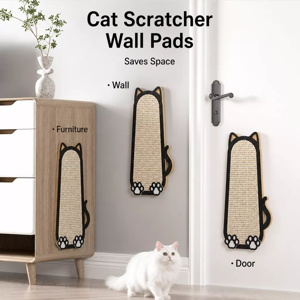 Sisal Cat Scratcher with Wall-Mounted or Floor-Standing Design