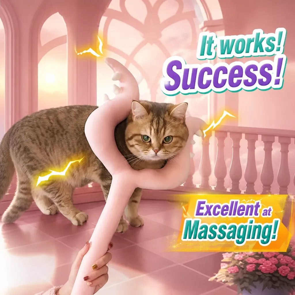 Plush Cat Teaser Wand Toy