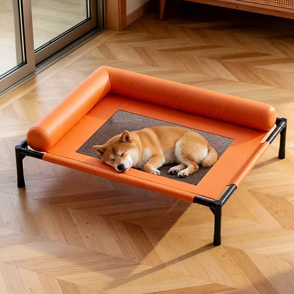 Raised Cot-Style Pet Bed for Small to Medium Dogs and Cats