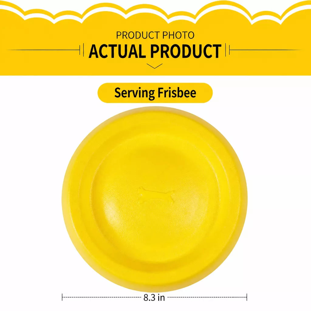 Interactive Dog Toy with Flying Disc, Tug Ring & Floating Ball