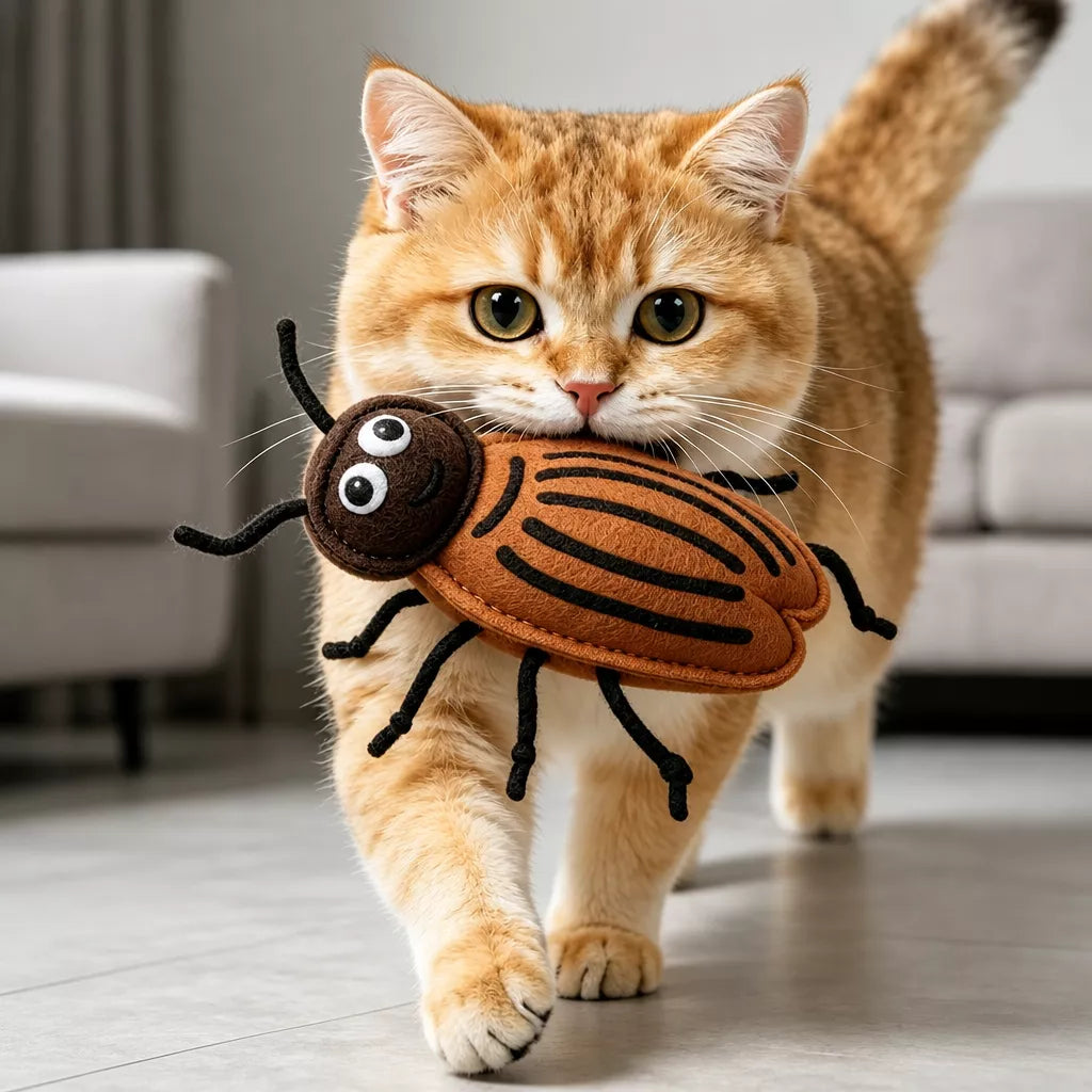 Catnip Insect Toys with Bells for Cats