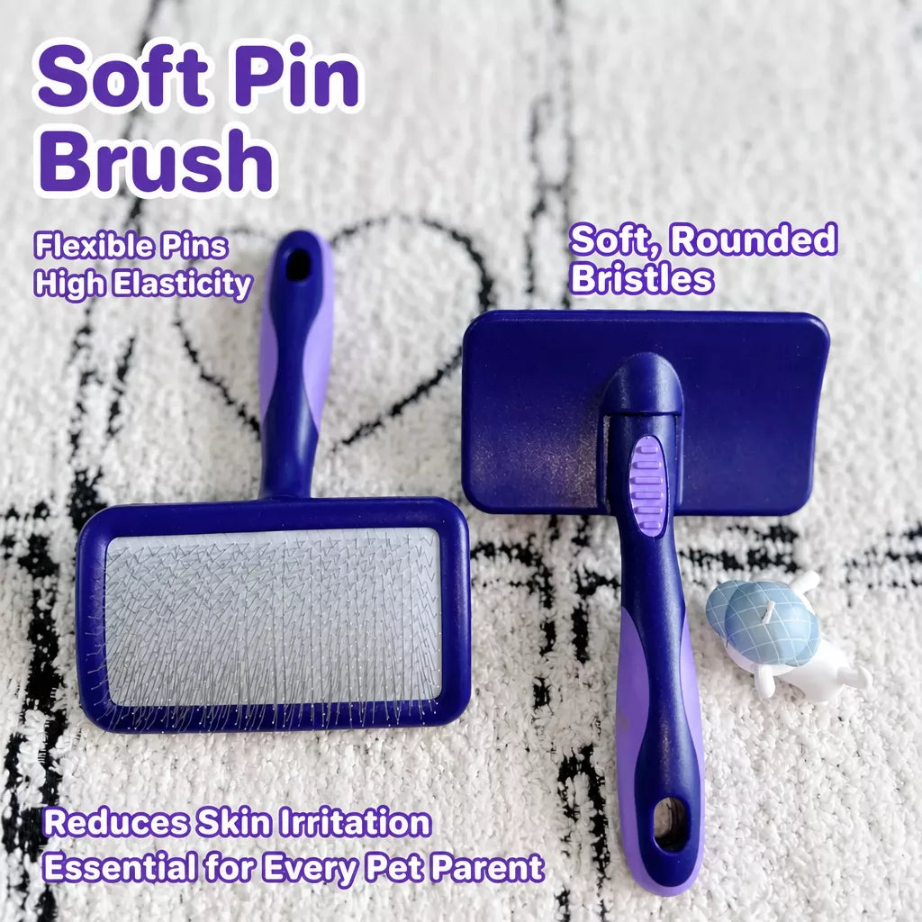 Dog & Cat Pin Brush for Detangling and Loose Fur
