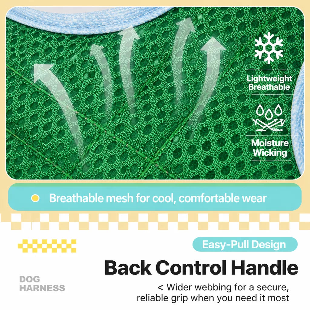 Adjustable Polyester Dog Vest Harness and Leash