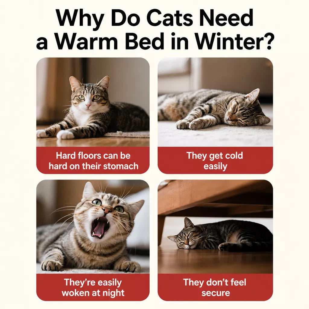 Semi-Enclosed EPE Foam Pet Bed for Cats and Small Dogs