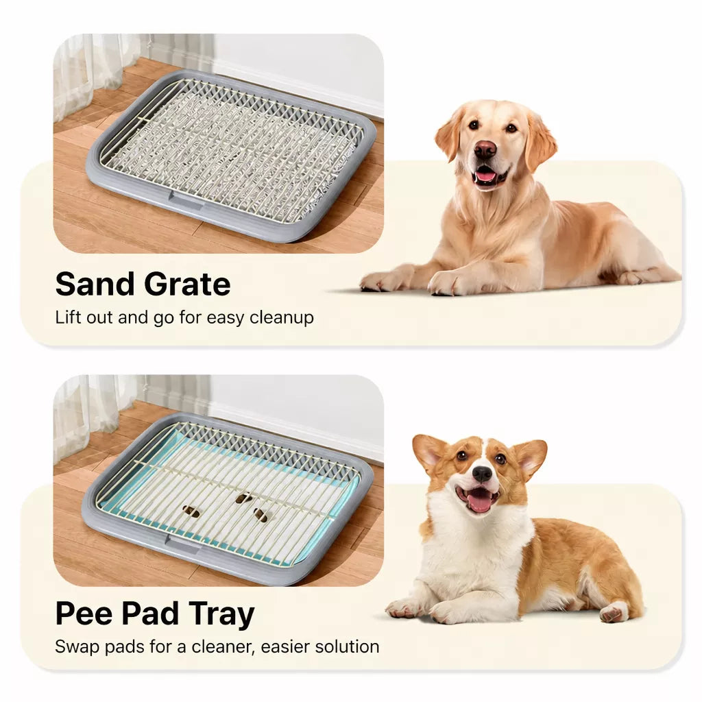 Portable Dog Potty Tray for Small to Large Dogs