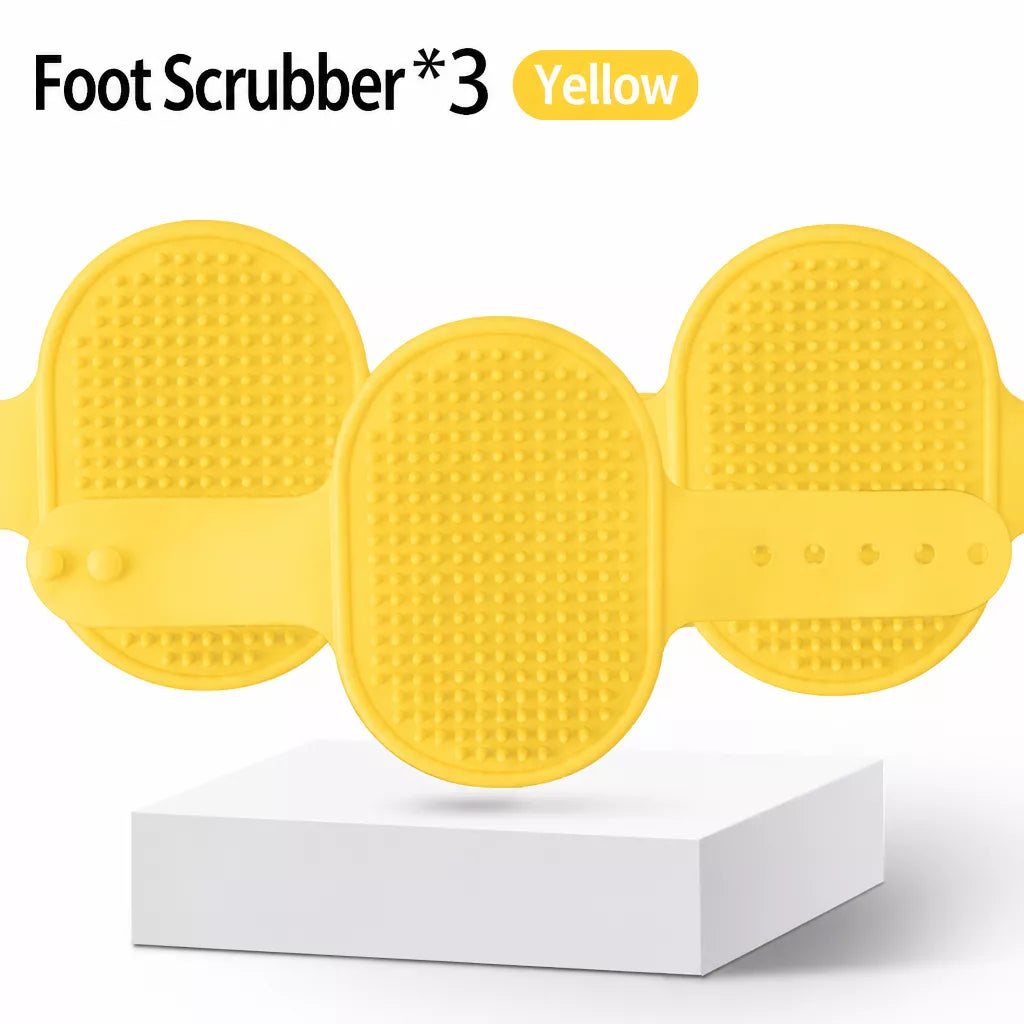 Strap-On Silicone Cat Grooming Brush for Table Legs