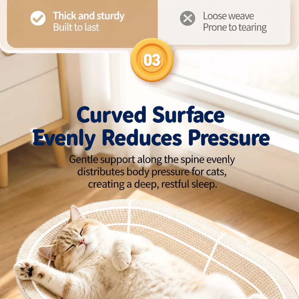 Corrugated Cardboard Cat Scratcher Bed