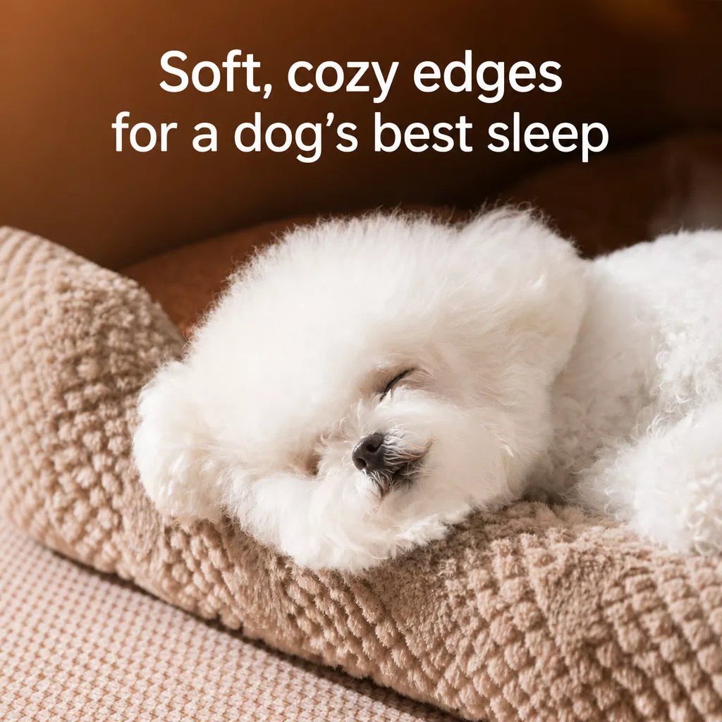 Covered Pet Bed for Dogs and Cats