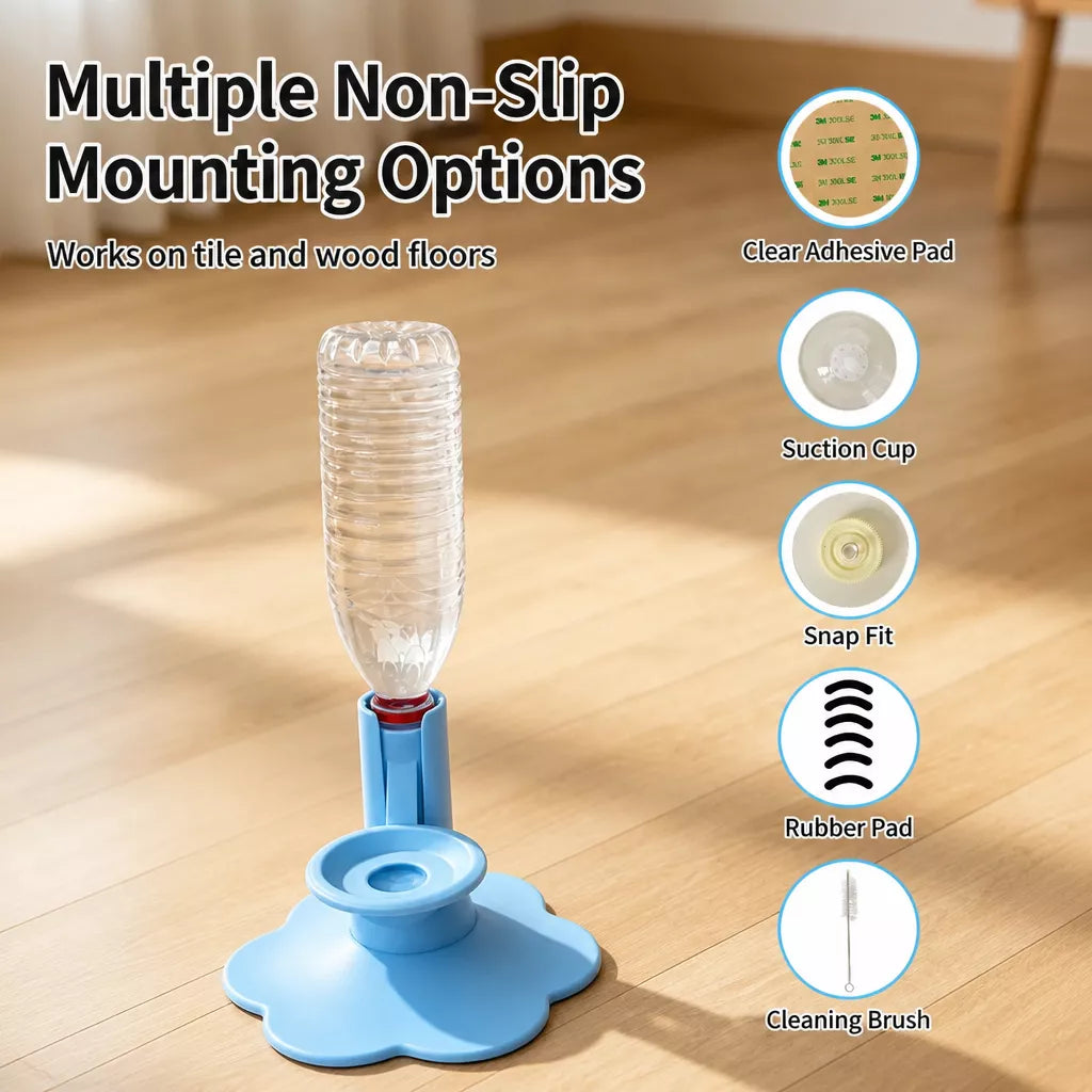 Adjustable-Height Pet Water Dispenser for Cats