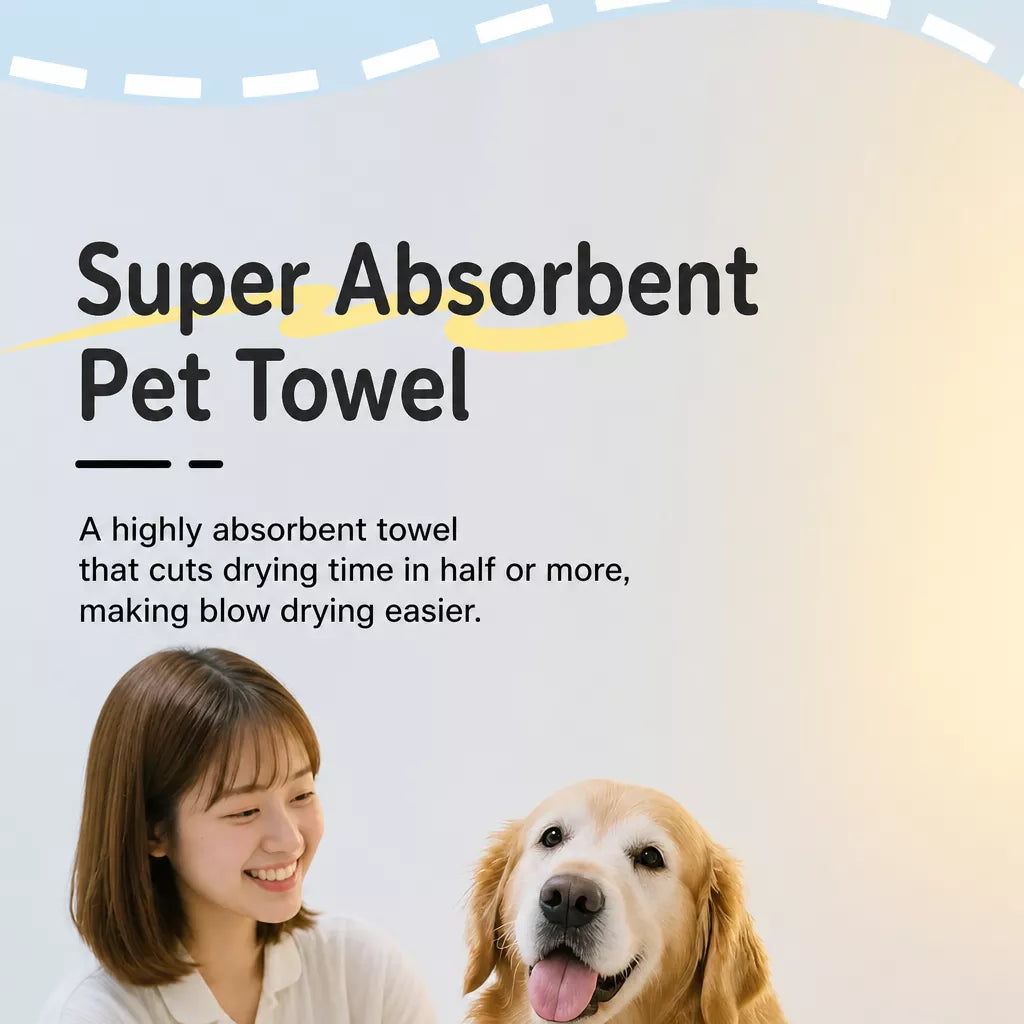Absorbent Suede Pet Drying Towel for Dogs and Cats