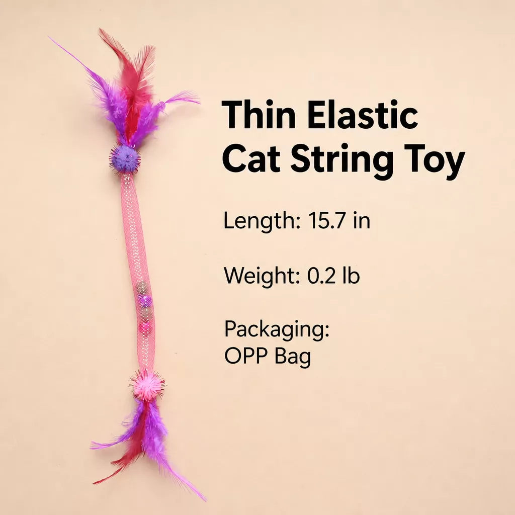 Catnip Feather Rope Toy for Cats