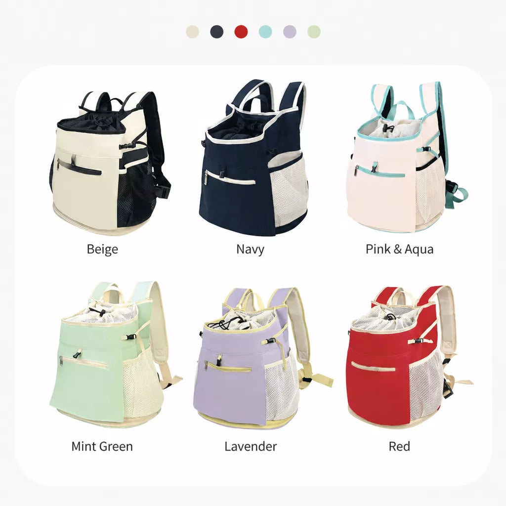 Mesh Backpack Pet Carrier for Small Cats and Dogs