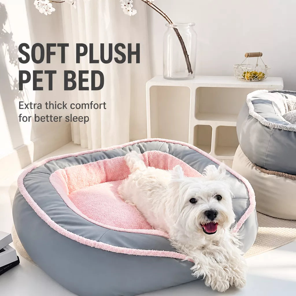 Thick Removable-Washable Pet Bed for Cats and Dogs
