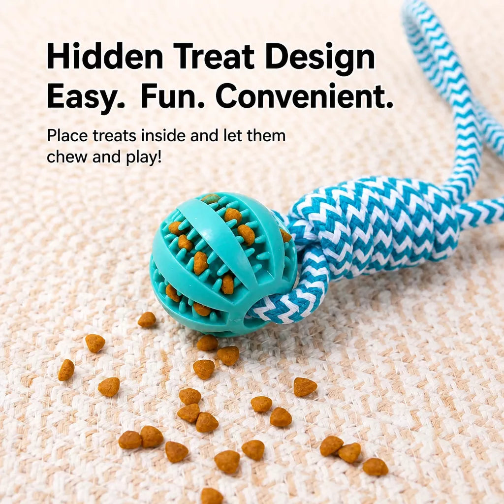 Knotted Rope Dog Toy for Tug, Fetch & Chew Play