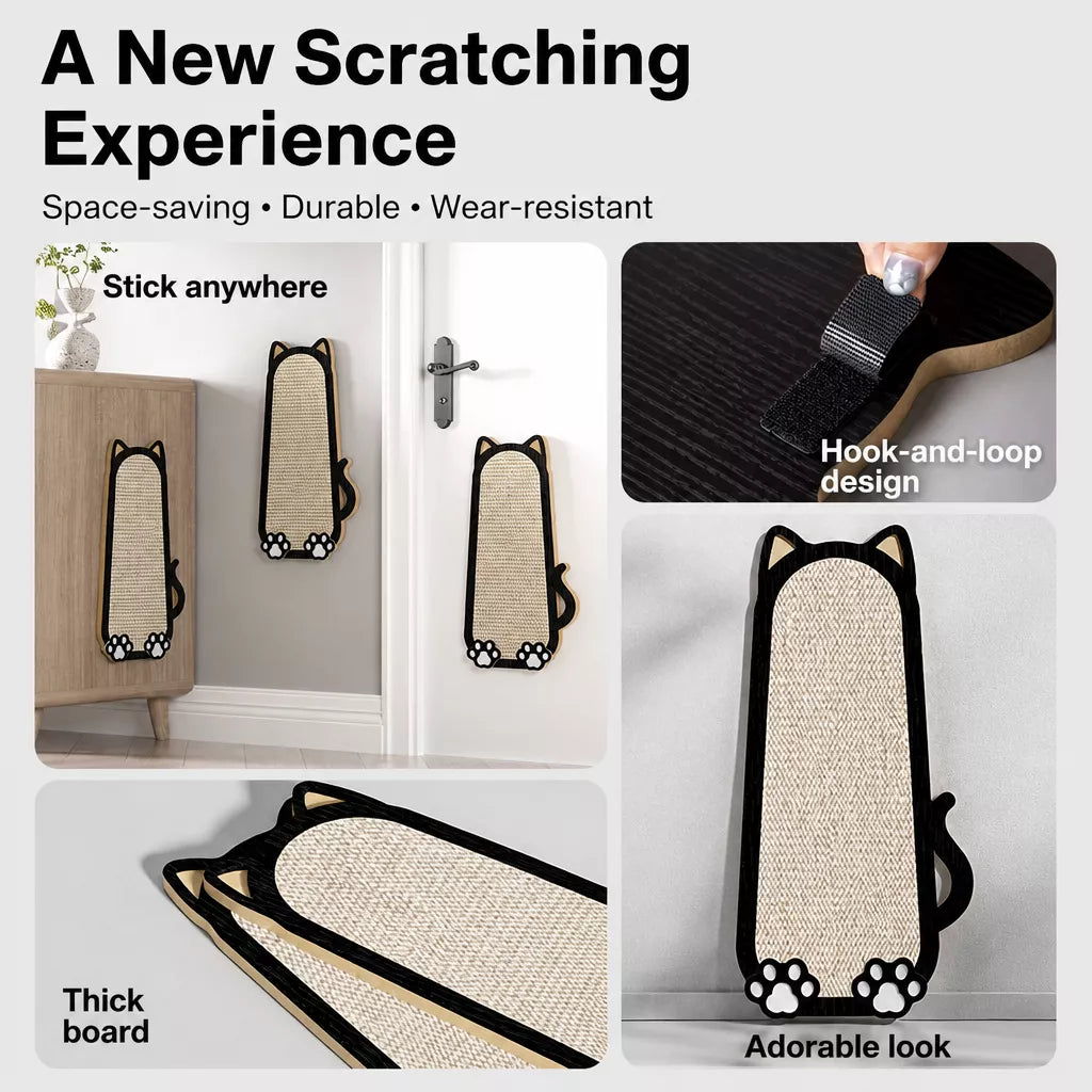 Sisal Cat Scratcher with Wall-Mounted or Floor-Standing Design