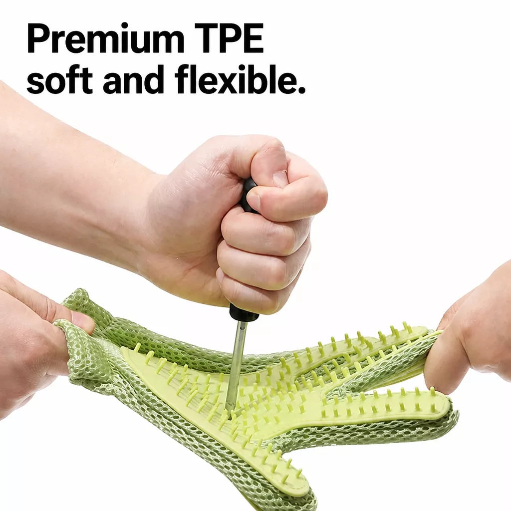 Double-Sided Cat Grooming Glove for Loose Fur