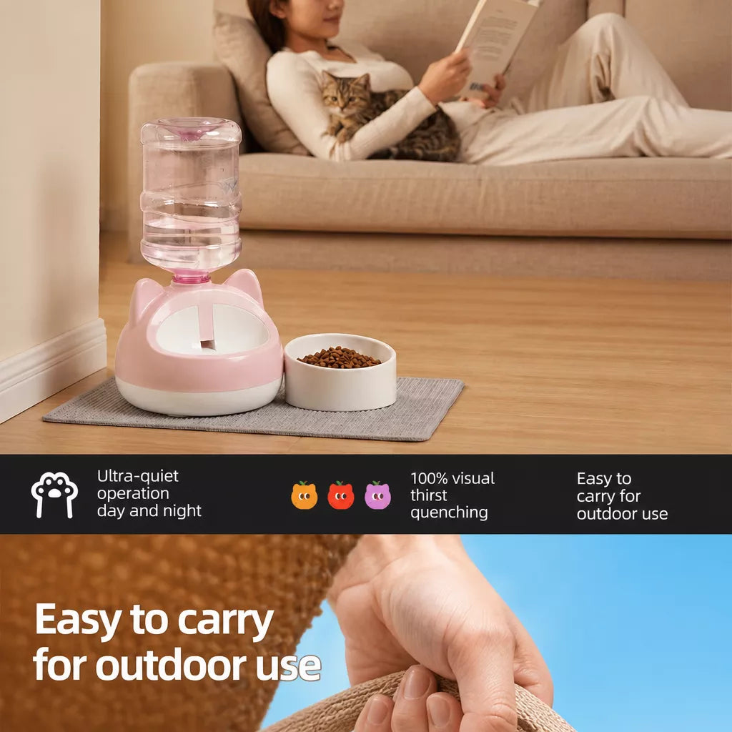 Automatic Pet Water Refill Dispenser for Cats and Dogs