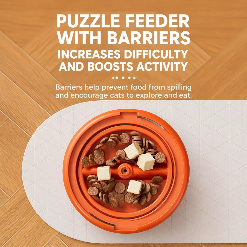 Rotating Duck Treat Dispenser Toy for Cats