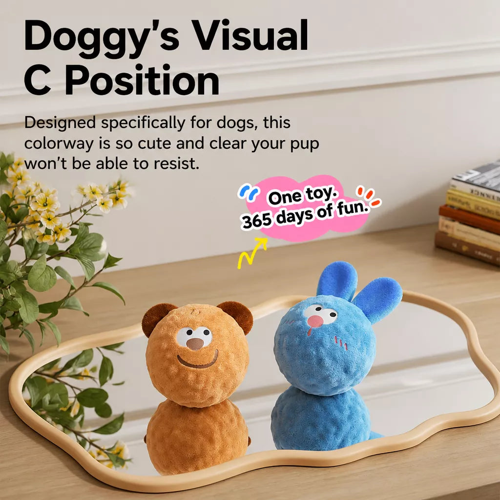 Squeaky Elastic Ball Dog Toy