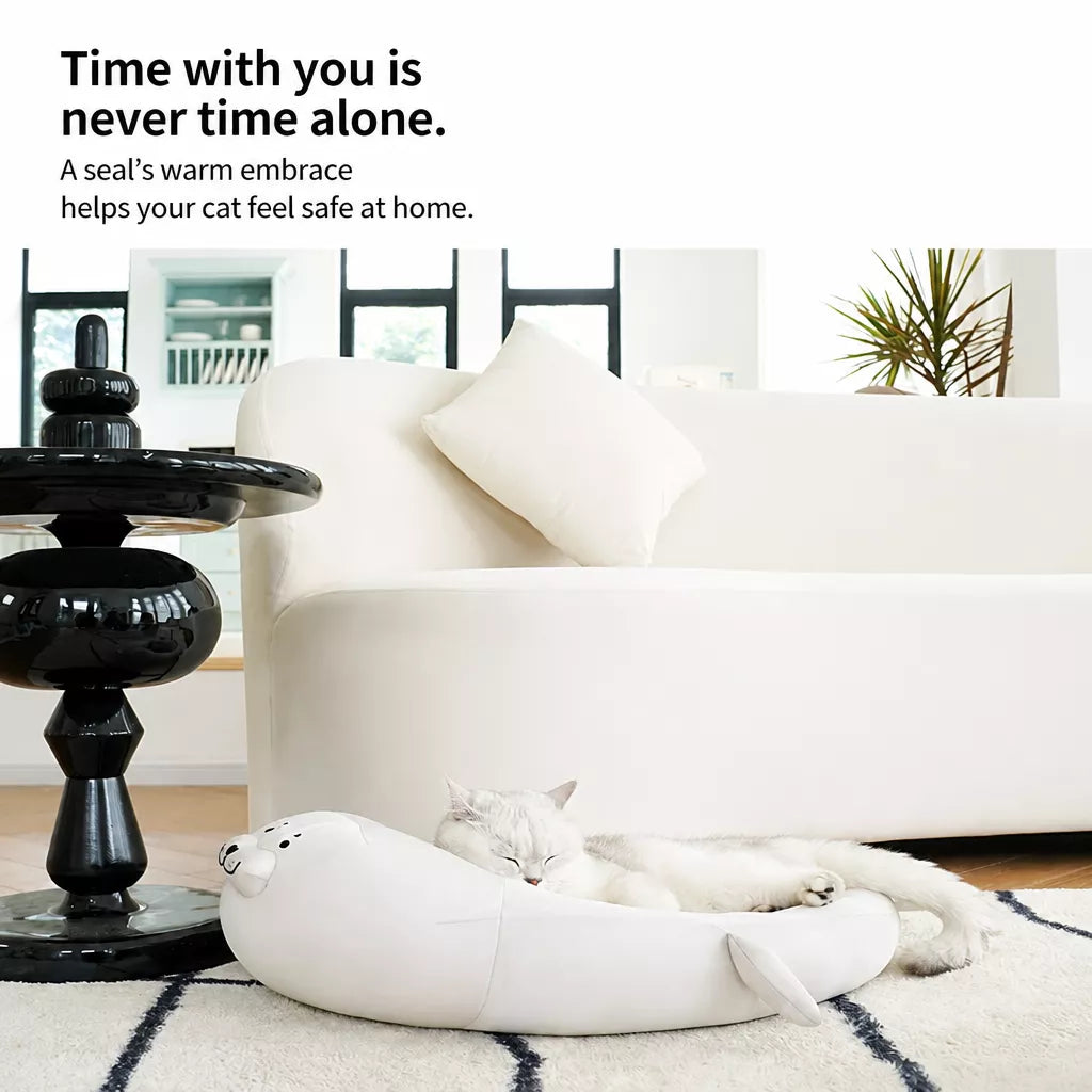 Semi-Enclosed Washable Pet Bed for Cats and Dogs