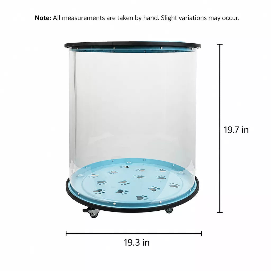Transparent Rolling Cat Carrier