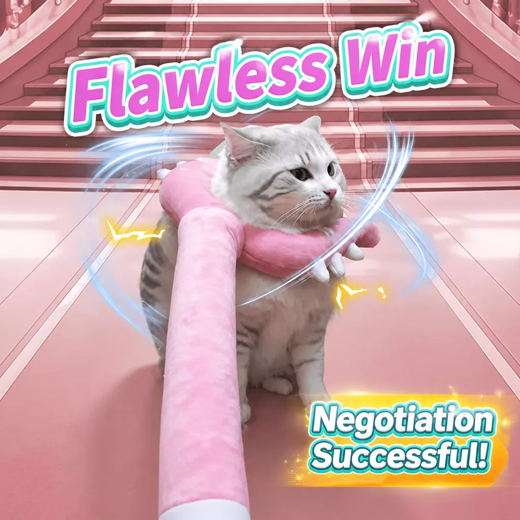 Plush Cat Teaser Wand Toy
