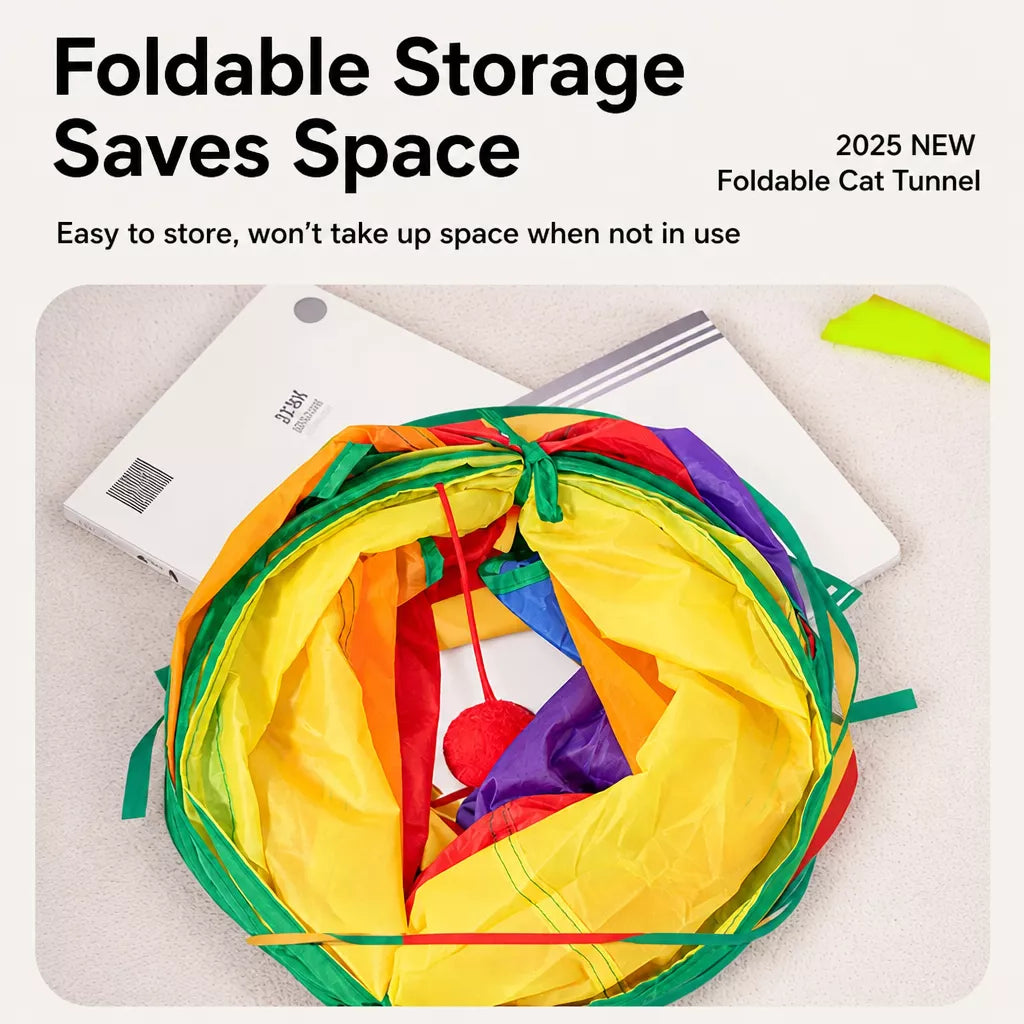 Cat Tunnel Toy for Indoor Play