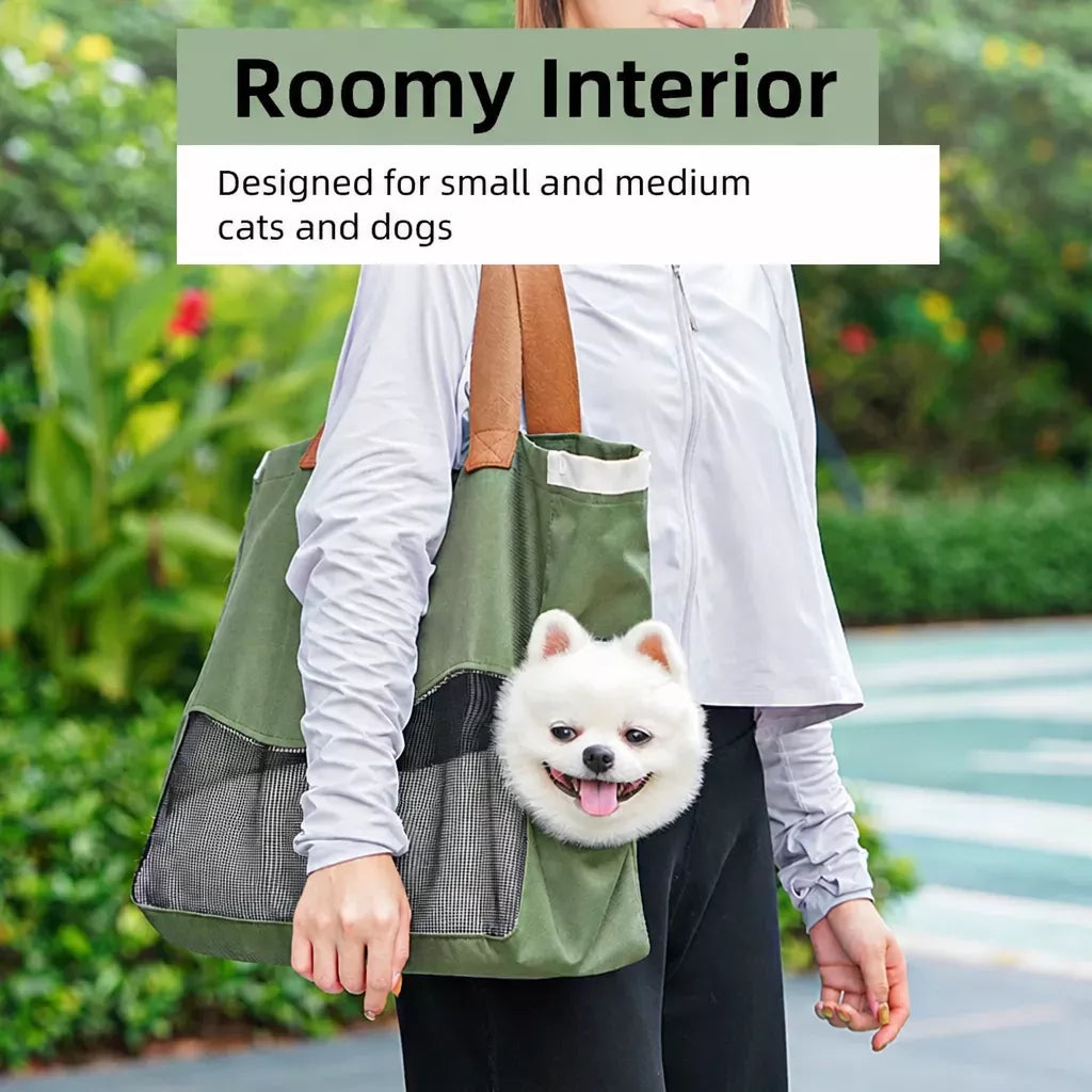 Adjustable Shoulder Pet Carrier for Cats and Small Dogs