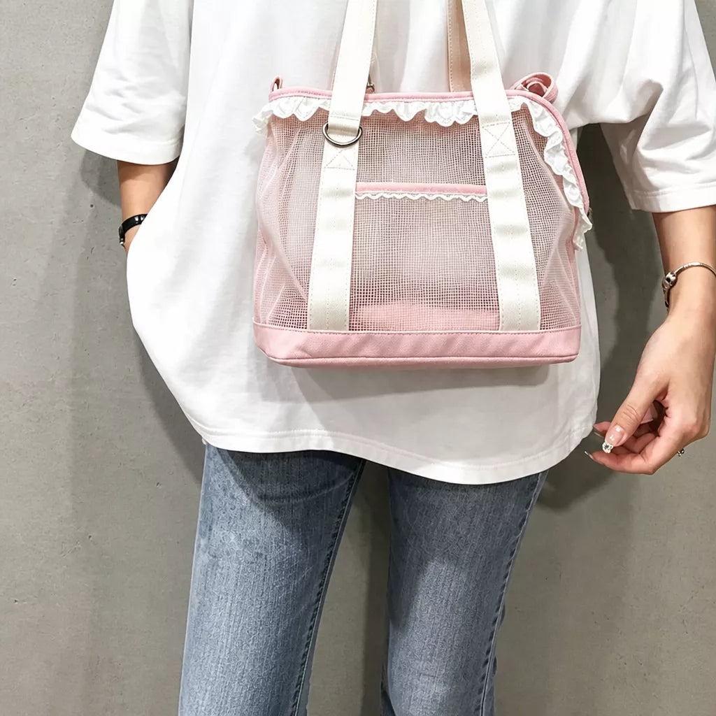 Mesh Crossbody Pet Carrier