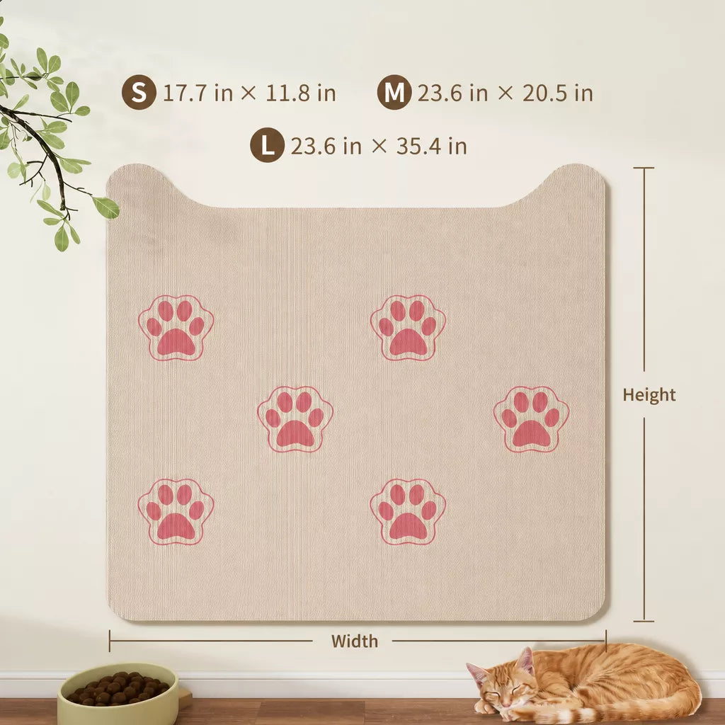Self-Adhesive Cat Scratching Mat for Doors