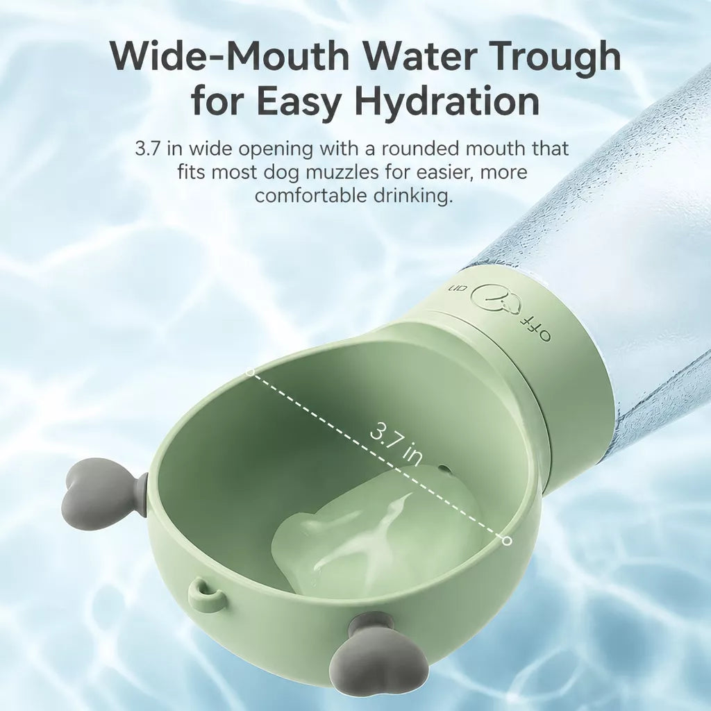 Portable Dog Water Bottle with Foldable Cup for Travel