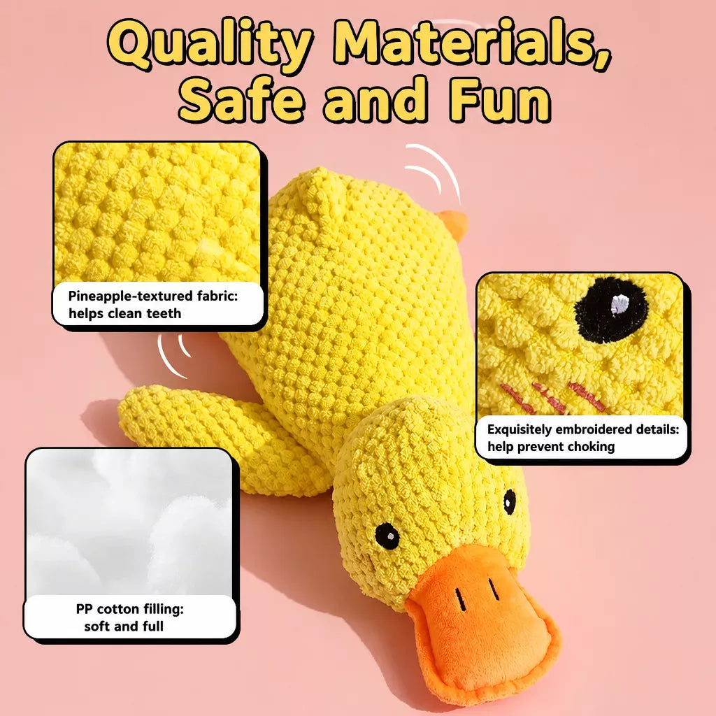 Plush Squeaky Duck Toy for Dogs and Cats