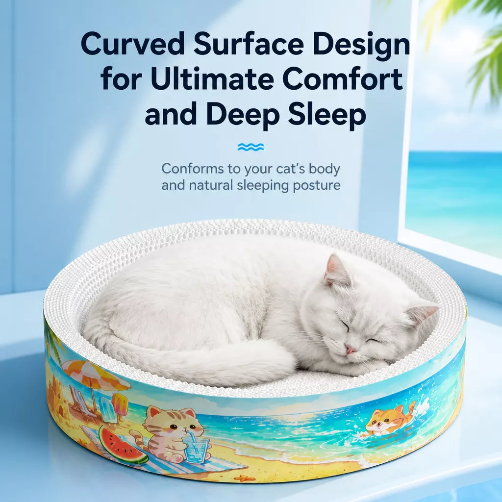 Corrugated Cardboard Cat Scratcher Lounge