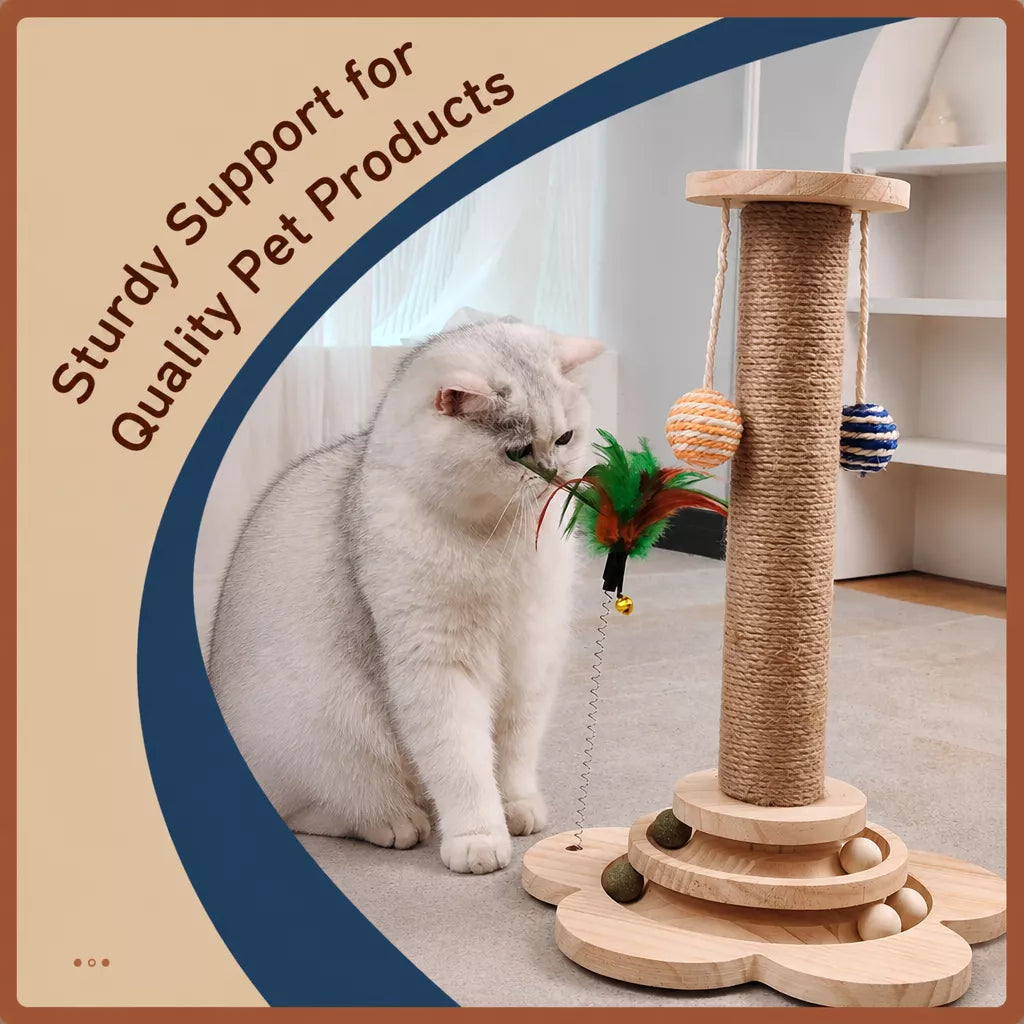 Vertical Cat Scratching Post and Climbing Tower