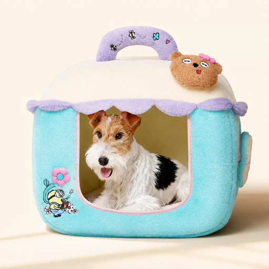 Pet Bed with Removable Washable Cover for Cats and Dogs