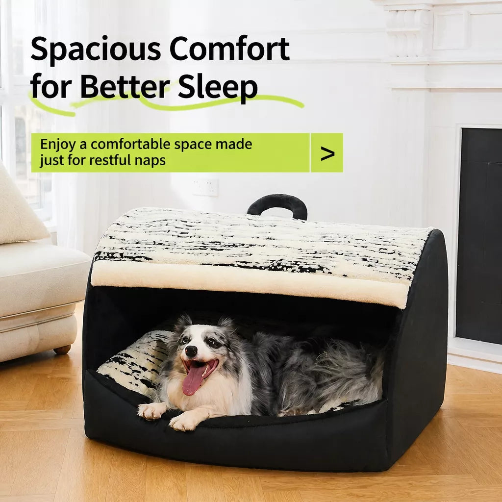 Pet Tent Bed with Removable Washable Mat