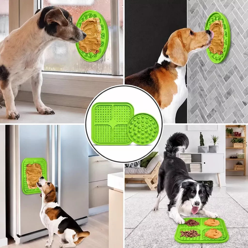 Silicone Slow Feeder Lick Mat for Dogs and Cats