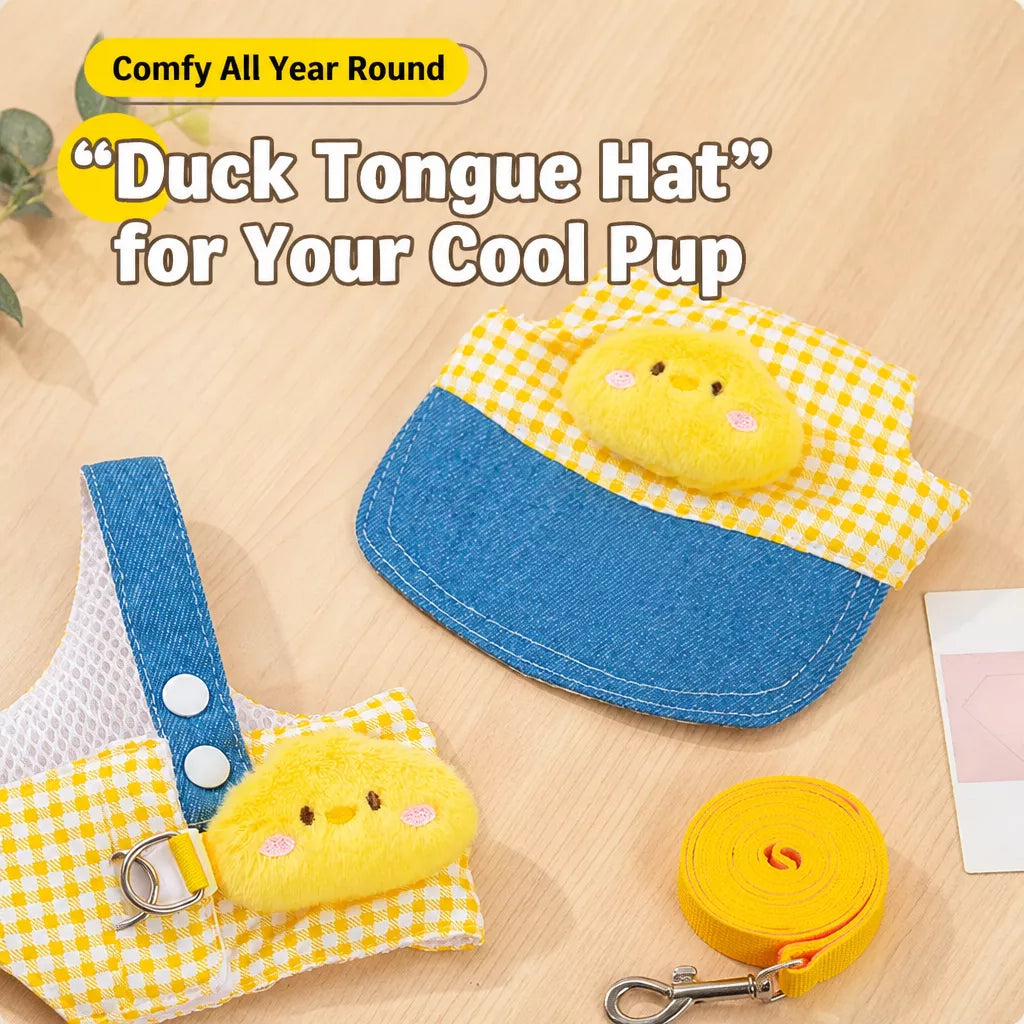 Pet Harness Vest and Hat Sets with Leashes