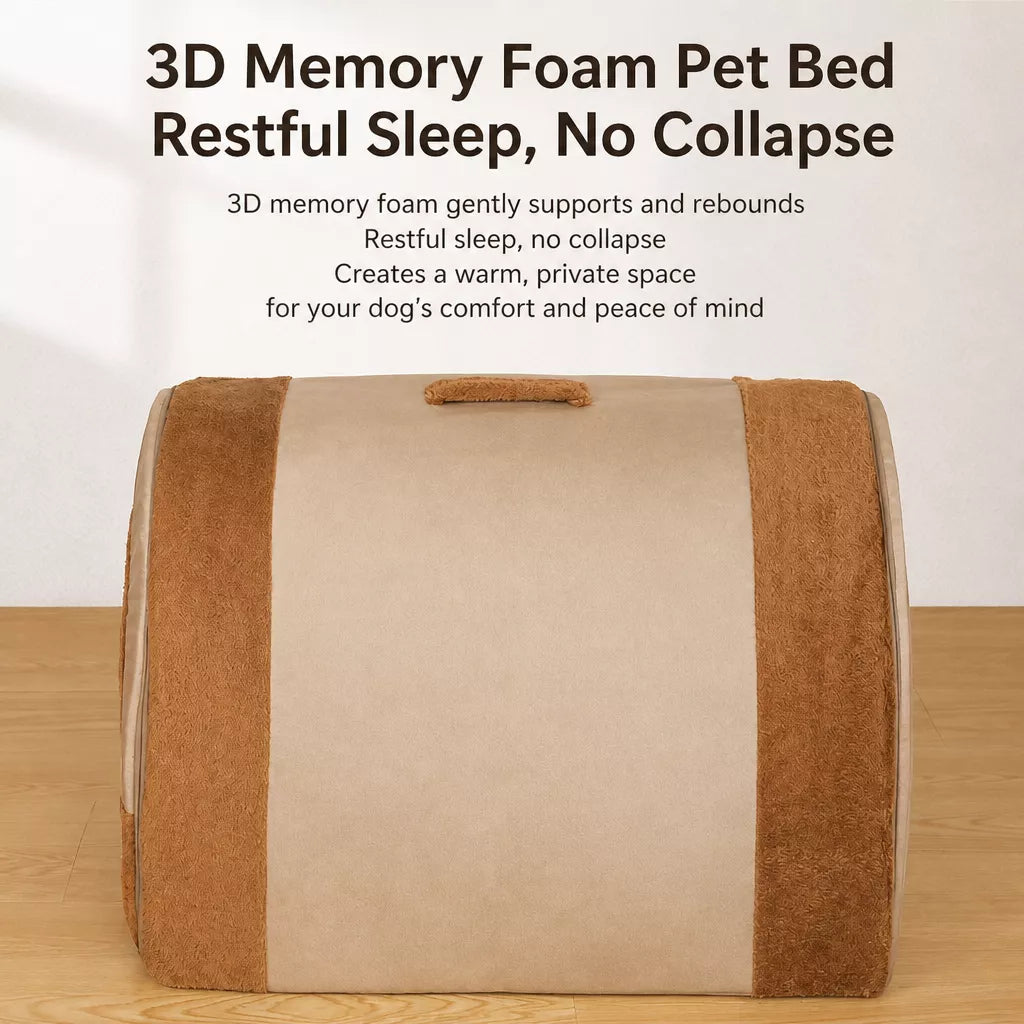 Enclosed Washable Pet Bed for Dogs and Cats