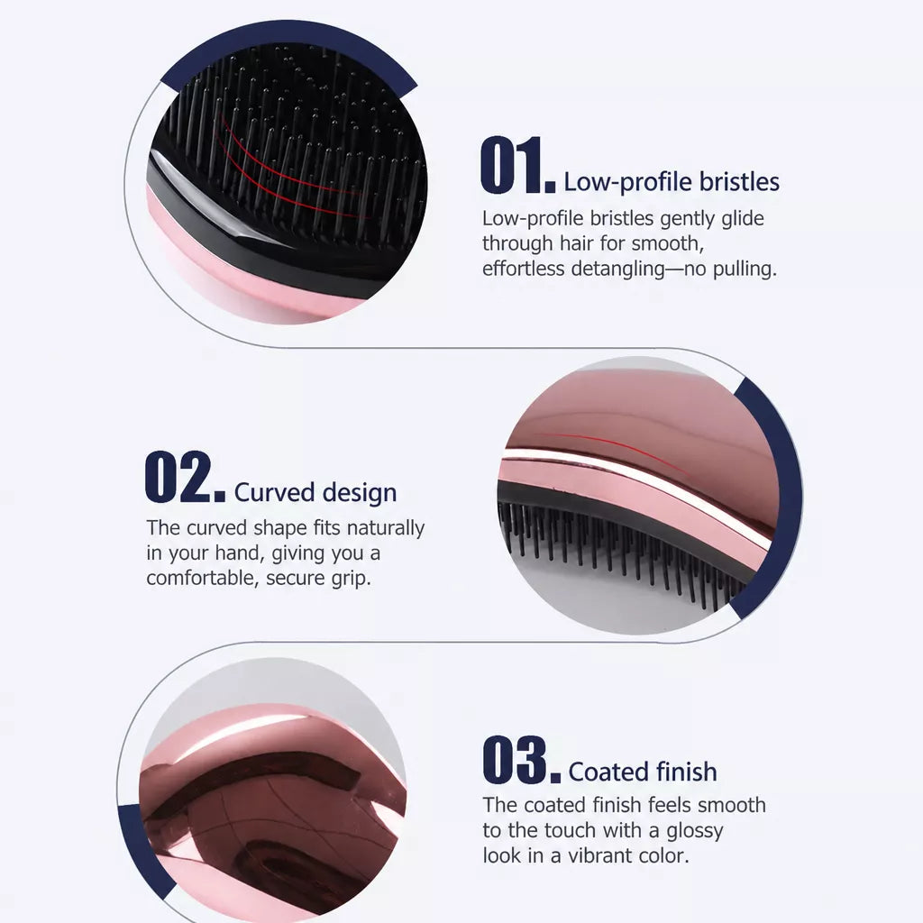 Pet Grooming Brush with Comb Cleaner for Dogs and Cats