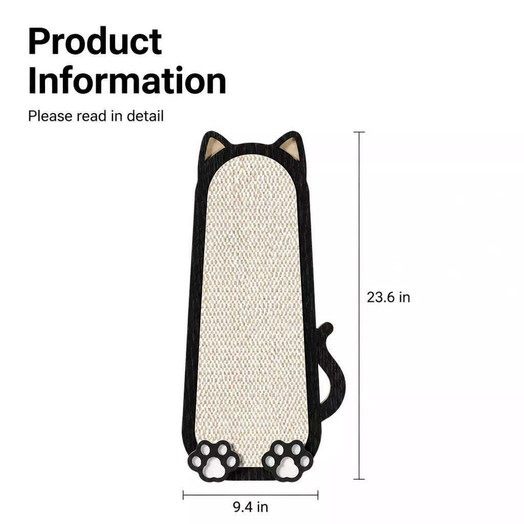 Sisal Cat Scratcher with Wall-Mounted or Floor-Standing Design