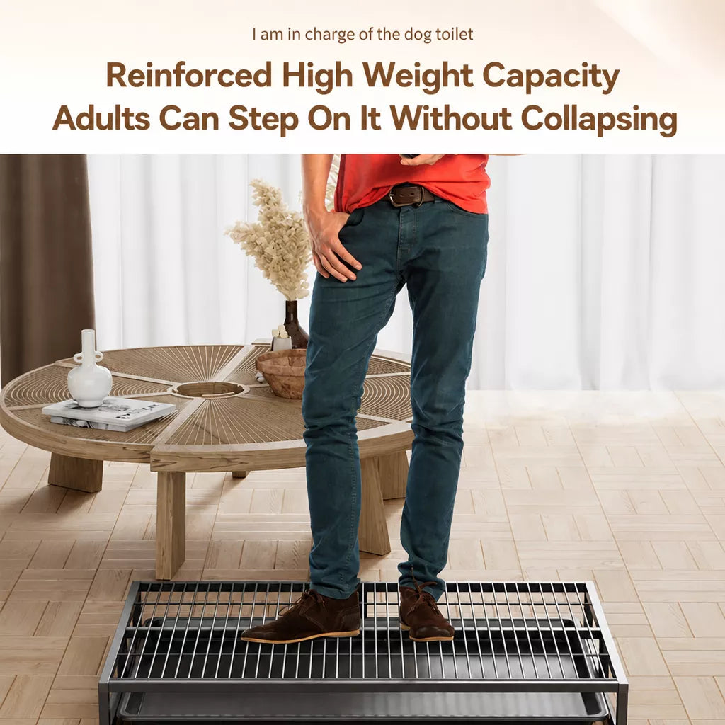 Drawer-Style Dog Potty Tray for Small to Large Dogs