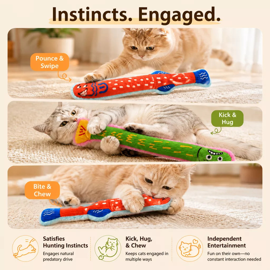 Fish Crinkle Cat Toy