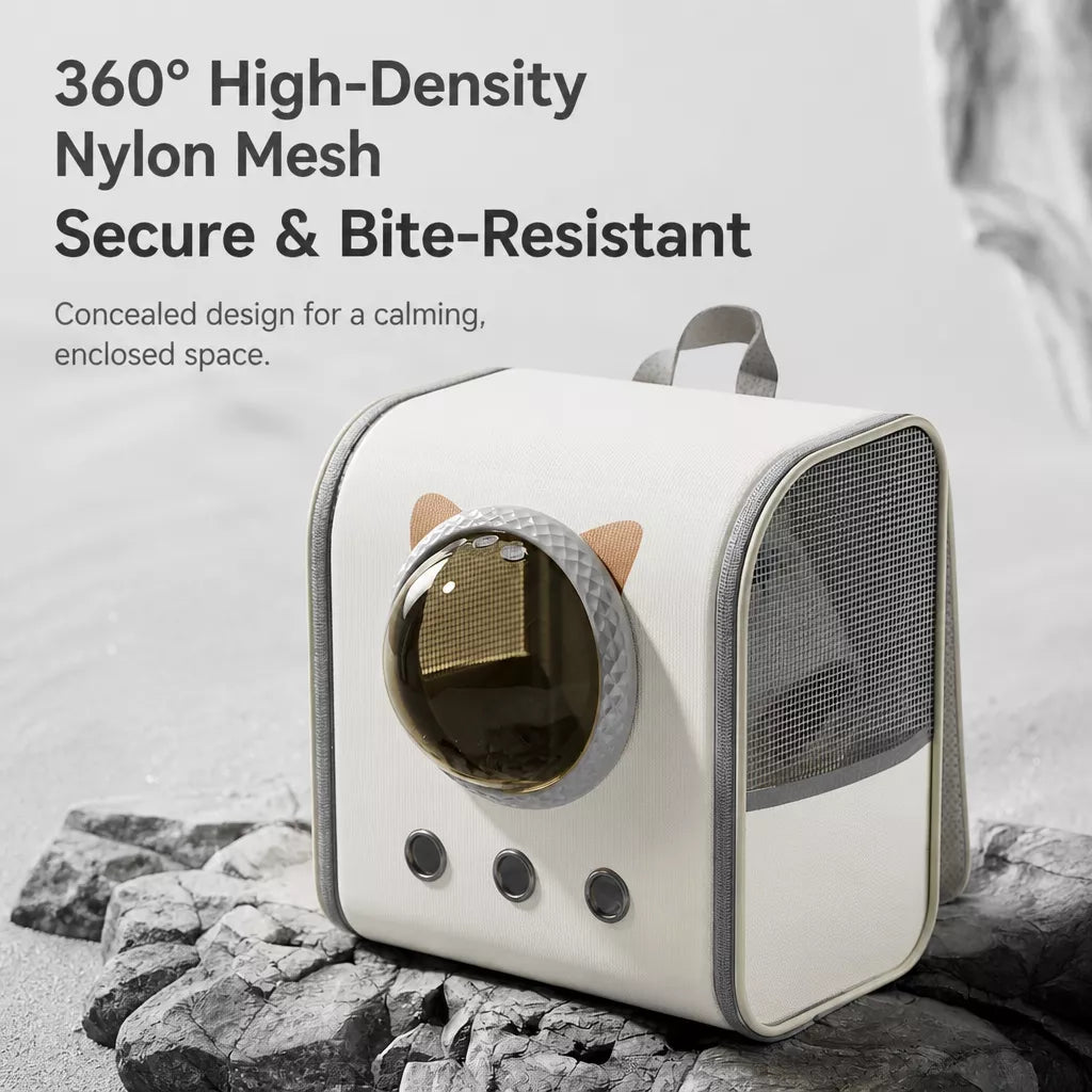 Capsule Window Pet Carrier Backpack for Cats and Dogs