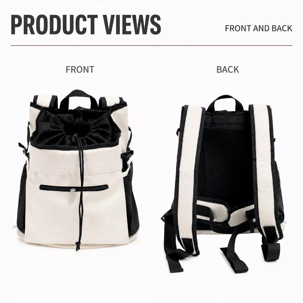 Mesh Backpack Pet Carrier for Small Cats and Dogs