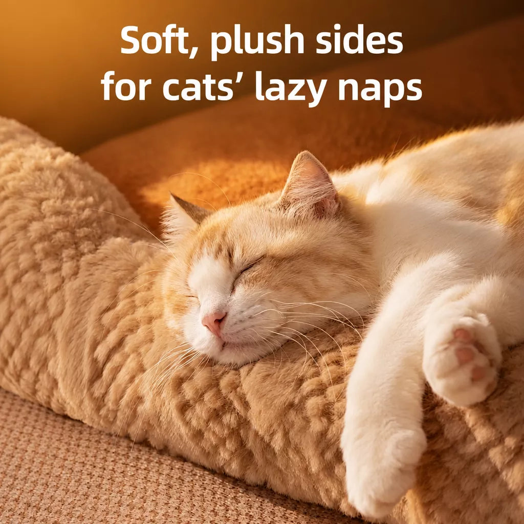 Enclosed Pet Bed with Removable Cover for Cats and Dogs