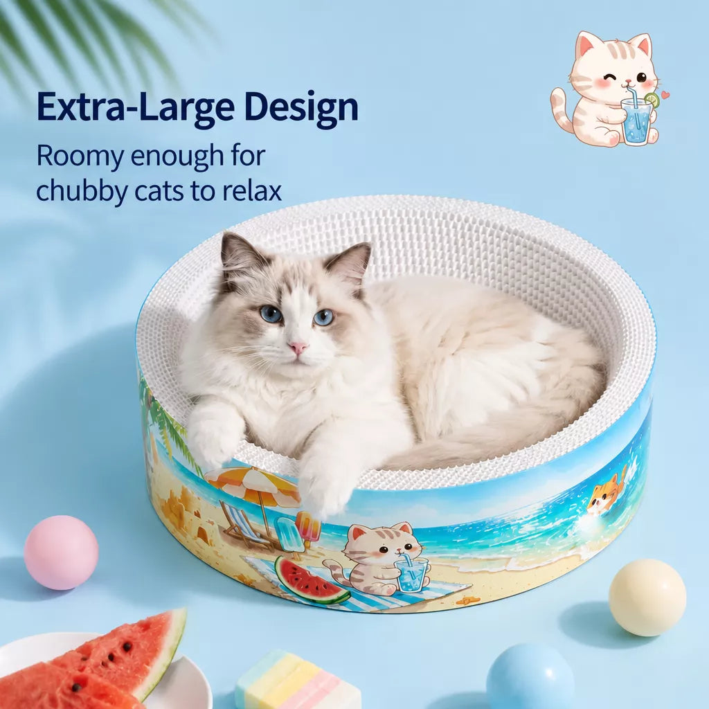 Corrugated Cardboard Cat Scratcher Lounge